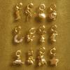 Colorful Twelve Zodiac Zircon Pendant Necklace for Women