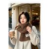 2026 Winter Knitted Scarf Women Soft Warm Neck Wrap Solid Color Chunky Crochet Style