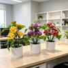 Artificial Rose Plant With Plastic Construction For Wedding Decor And Home Display