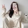Retro Full Print Sweet Floral Pajamas Women's Summer Cardigan New Loose Loungewear Set Long Sleeve Spot