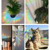 Rainbow Window Stickers, 18 Pcs Prism Window Cling for Windows Bird Deterrent, Sun Catcher Sticker (2 Sheets)