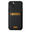 For iPhone 14 Case Litchi Texture PU Leather Card Slots Phone Protector