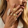 Stylish Sea Star Solar Designs Alloy Rings Comfortable Wear For Daily Outfits