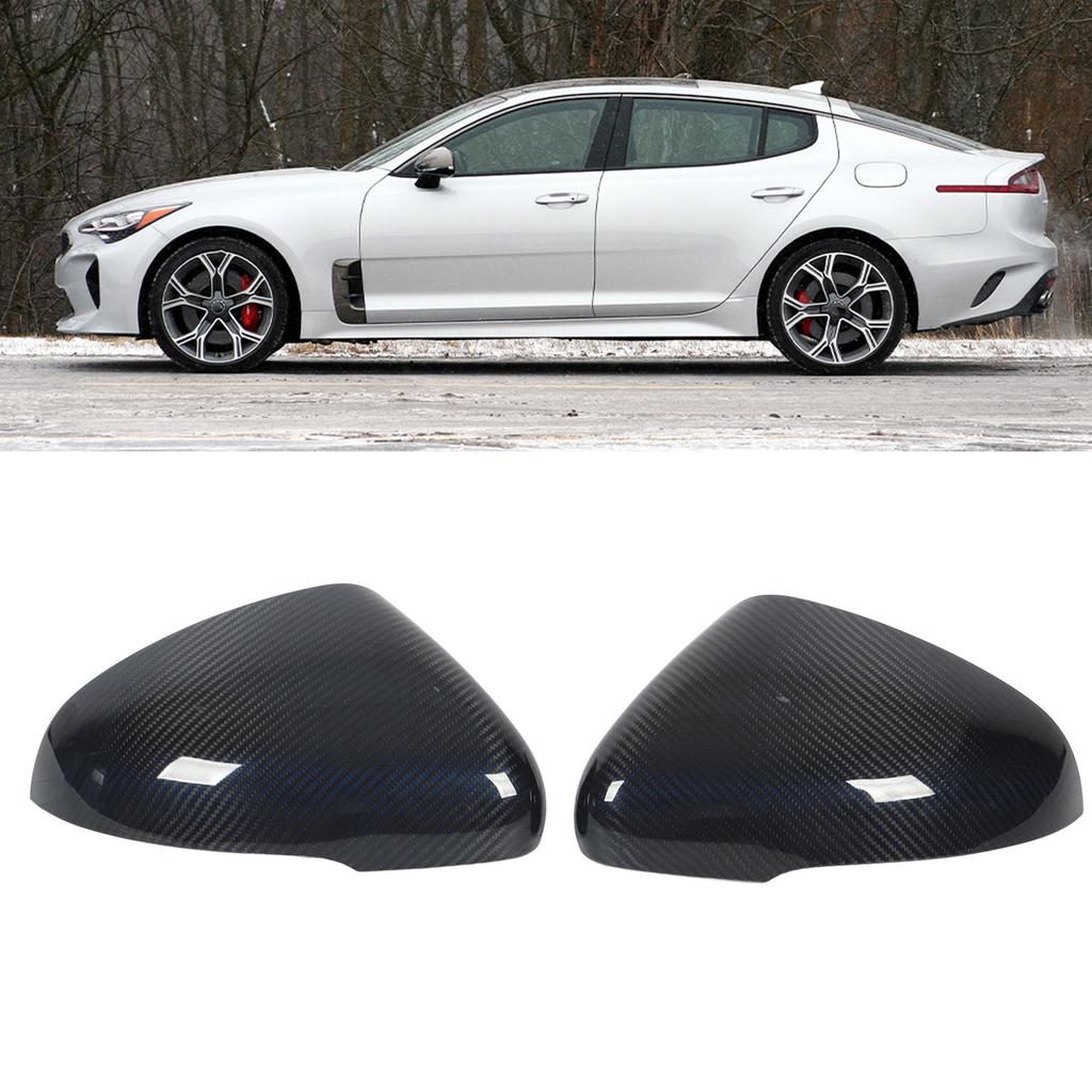 1pair Side Rrview Mirror Cover Carbon   Car Exterior Mirror   Replacement for     2018 to 2023