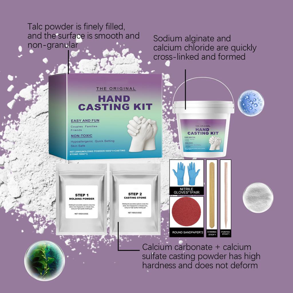 Hand Mold Powder DIY Set Clone Powder 3D Model Powder Hand Print DIY Souvenir Hand Model Set