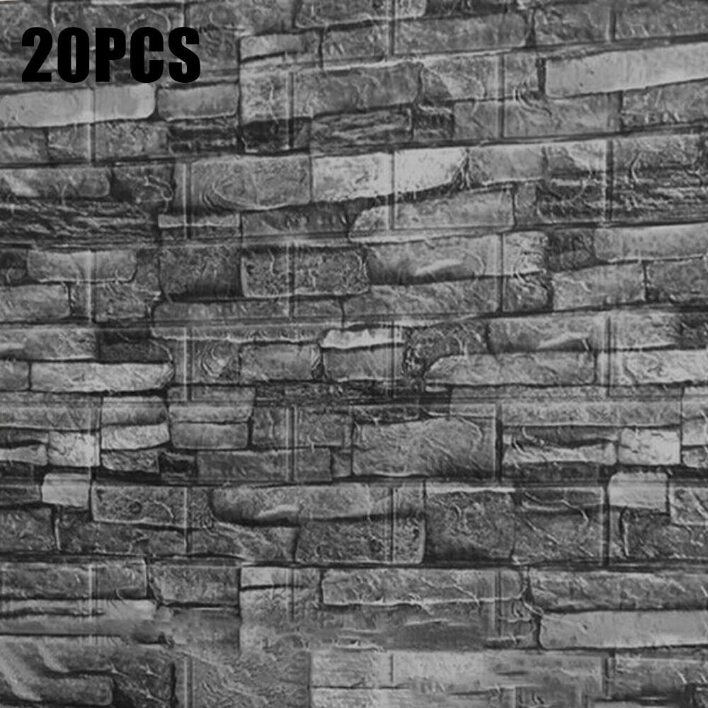 Yfymk 3D Stone Brick Decoration Wallpaper Stickers Bedroom Living Room Wall Waterproof Wallpaper Roll Size 45 X 1000cm Yfymk 3D Stone Brick Decoration Wallpaper Stickers Bedroom Living Room Wall Waterproof Wallpaper Roll Size 45 X 1000cm