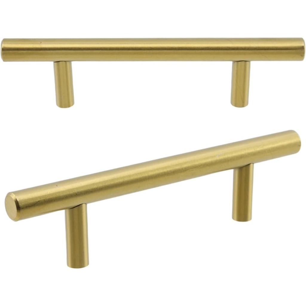 6 pack Modern Stainless Steel Cabinet Pulls, Durable Kitchen Drawer Handles Hardware for Home Furniture