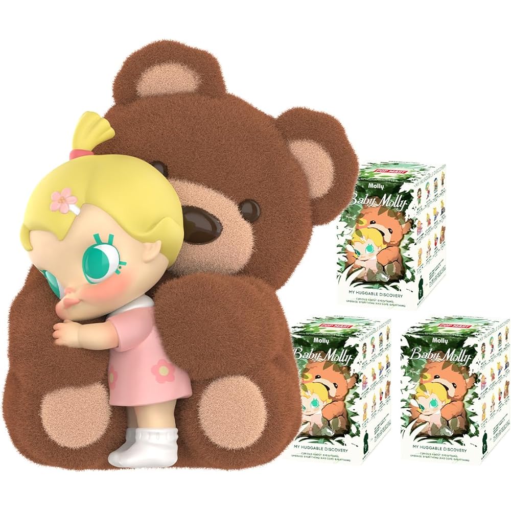 

POP MART Baby Molly My Huggable Discovery 1 Piece PVC Blind Box Figure Premium Toy