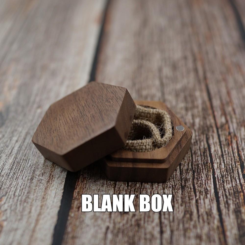 

Hexagon-shaped Wedding Ring Box Inner Bag Ring Gift Box Elegant Jewelry Packaging Container Gift Wooden