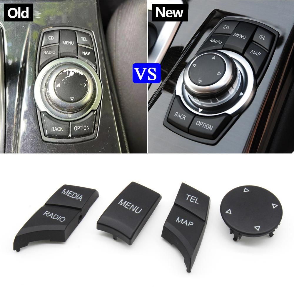 Couvercle de bouton de menu multimédia CIC IDrive pour BMW 1 2 3 4 5 6 7 X3 X4 F20 F22 F30 F34 F36 F10 F02 F06 F25