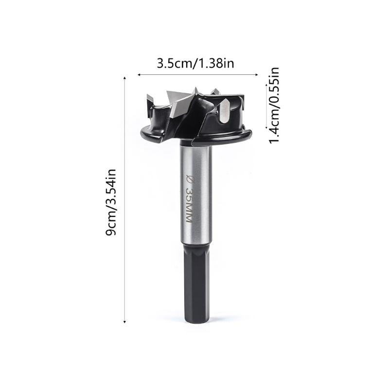 35mm 3 Schneiden Scharnier Einlassfräser Professioneller Bohrer Holzbearbeitung Scharnierfräser Werkzeug Für Türbeschläge Setups