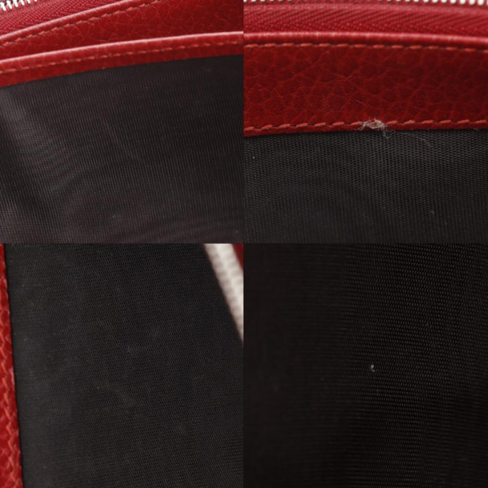 Gucci Dionysus Chain Wallet 401231 Shoulder Red Calfskin Women Used