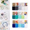 10 Grid Clay Beads Kit , with Letter Beads, Elastic Cord for Jewelry Making Earring
