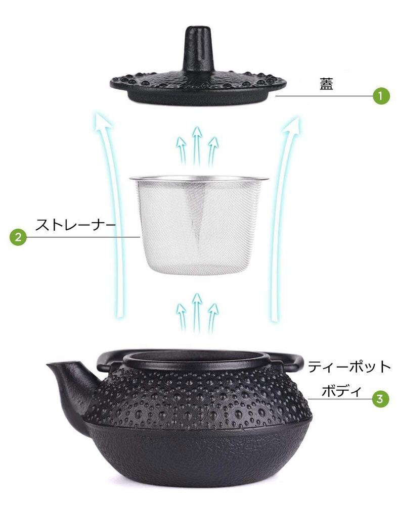 Hwagui Iron Teapot, Iron Supplement, Induction Compatible, Small Size, Nanbu Iron Teapot, 0.3L