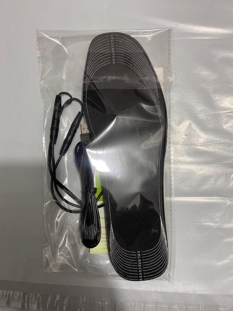 USB Heated Cuttable Insoles for Warm Feet - Rechargeable and Adjustable Heating Insoles