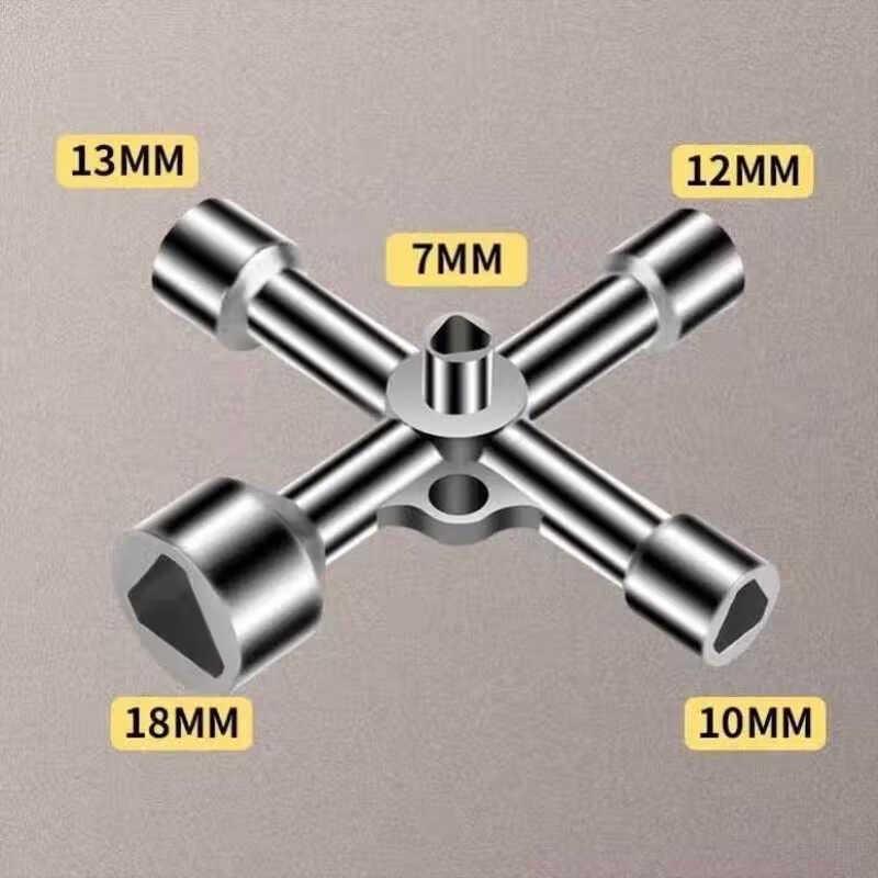 Универсальный треугольный ключ-брелок 5-в-1