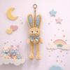 Creative Design Plush Rabbit Pendant Soft Stuffed Schoolbag Pendant  Children's Birthday