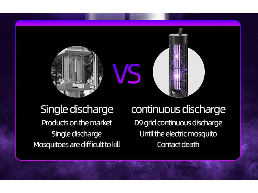 Portable Outdoor Multifunctional Electric Mosquito Killer Lamp with Electric Shock