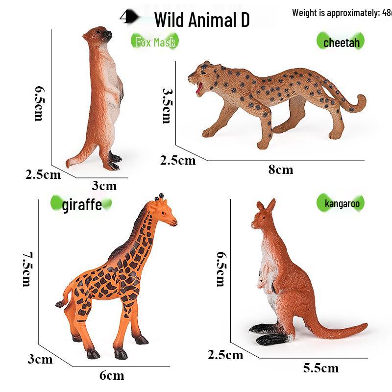 Polartier Tier Modell Spielzeug Set: Eisbär & Pinguin