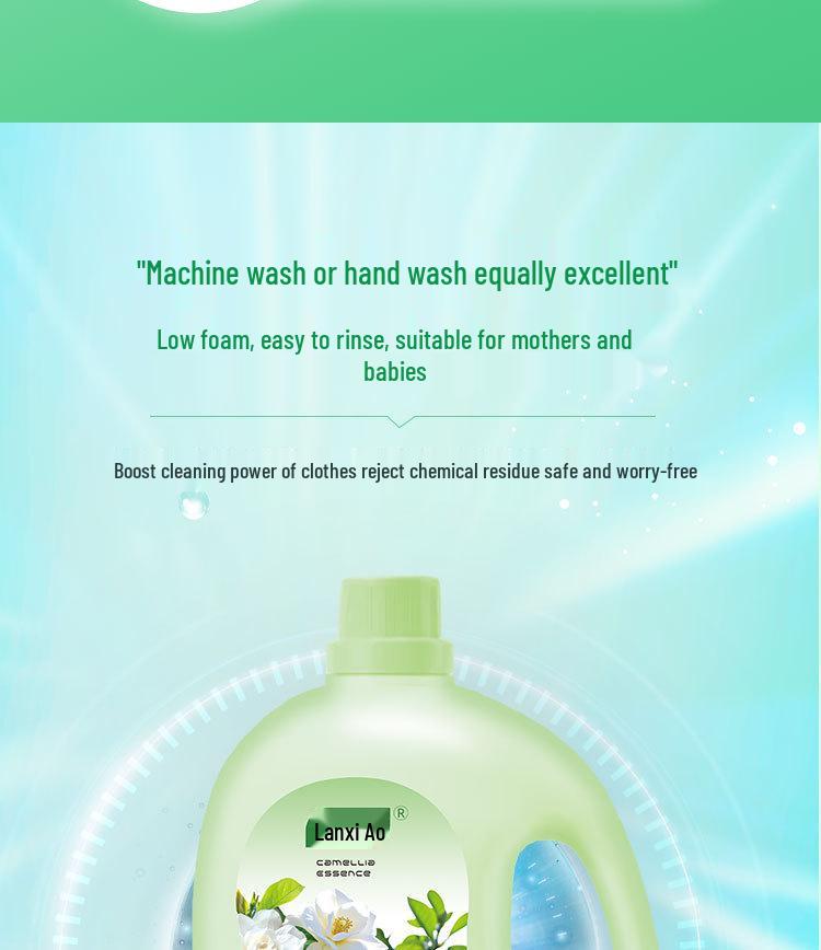 13 lb Camellia Fragrance Laundry Detergent - Large Bottle for Long-lasting Home Use and Effective Stain Removal