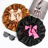 1 Pc Silk Bonnet For Sleeping Satin Bonnet For Curly Hair Hair Sleeping Cap Soft Hair Bonnet With Tie Band For Long Natural Hair Valentine's Day