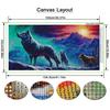 Sunset Snow Mountain Wolf Large Size Diamond Painting Diy Full Square Round Drill Rhinestone Embroidery Animals Mosaic Cross Stitch Kits Wall Decor