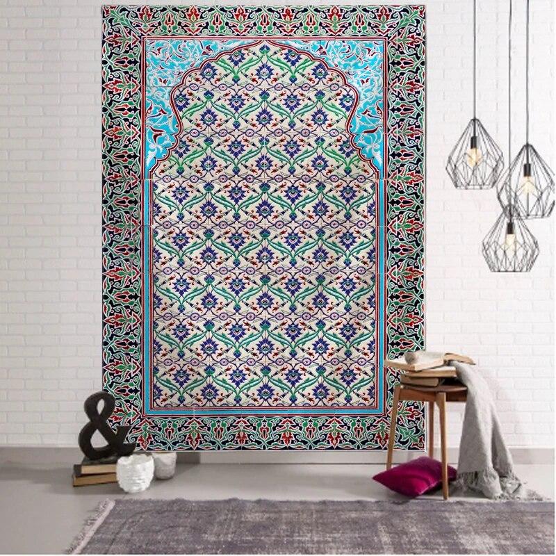 Персидский абстрактный декоративный гобелен с узором мандалы — фото 12