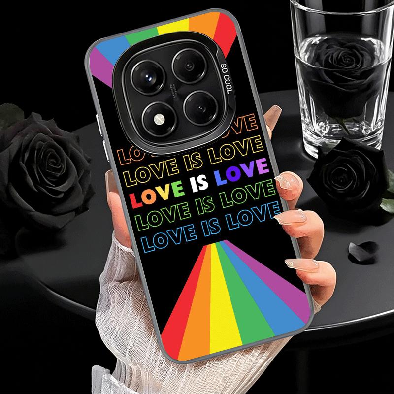LGBT Rainbow Love Is Love Shockproof Phone Case for Xiaomi Redmi Note 15 14 13 12 Pro Plus 11 11S 11T 5G Cover Anti Fall Fundas