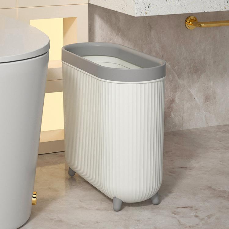 Deluxe Bathroom Toilet Waterproof Garbage Bin Kitchen Bedroom High Foot Garbage Bin Deluxe Paper Basket Garbage Bin