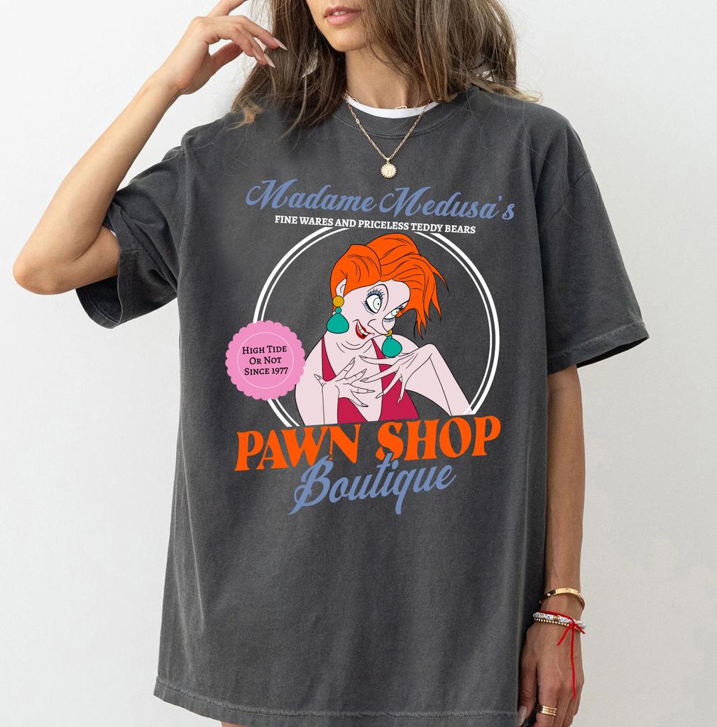 2026 Summer Disney Madame Medusa Graphic Tshirt Men Women Fashion Cotton Quality Casual Loose Short Sleeve Classic Unisex