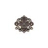 Floral Multi Loop Charm Vintage Filigree Findings Fit Flat Cabochon For Jewelry DIY