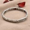 Simple Fashion Magnet Bracelet Men and Women Energy Zircon Bracelet Stainless Steel Bracelet