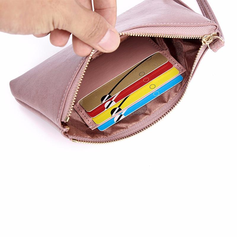 IELGY Portefeuille pour femme, pochette de rangement à fermeture éclair de grande capacité