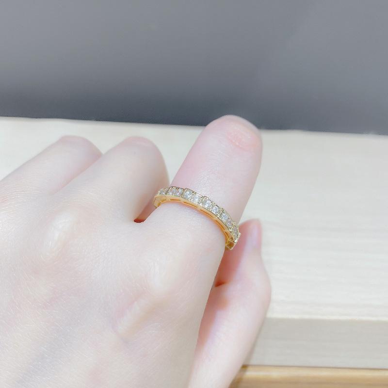 Adjustable Women's Ring Temperament Tide Ring Design Fashion Personality Commuter Style Index Finger Ring Wedding Party Jewelry Elegant Accessories