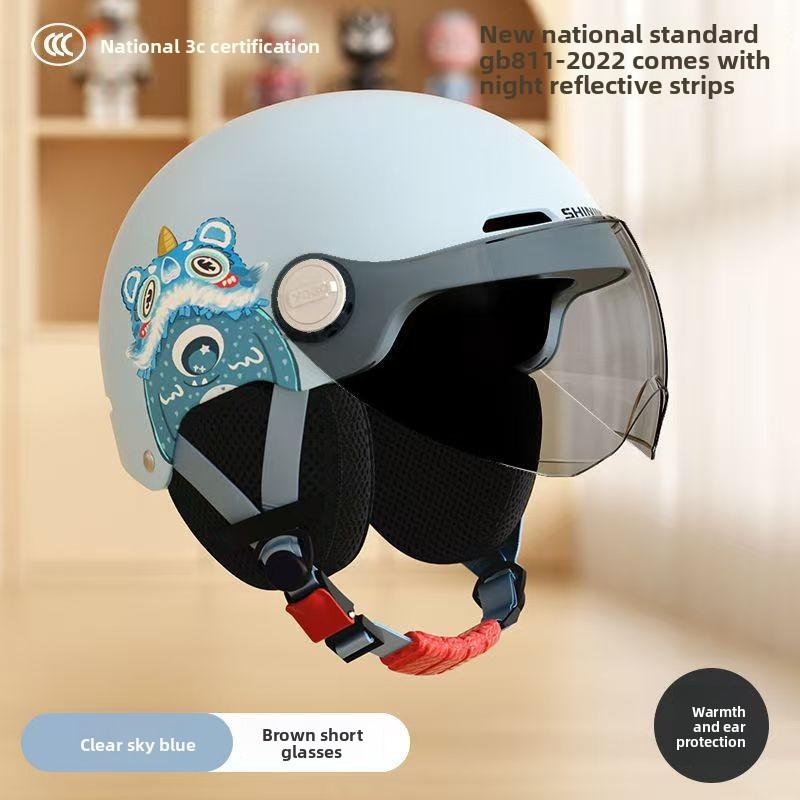 

Children s Helmets, Boys and Girls, Babies, Electric Motorcycle Helmets, Half Helmets, Universal In All Seasons