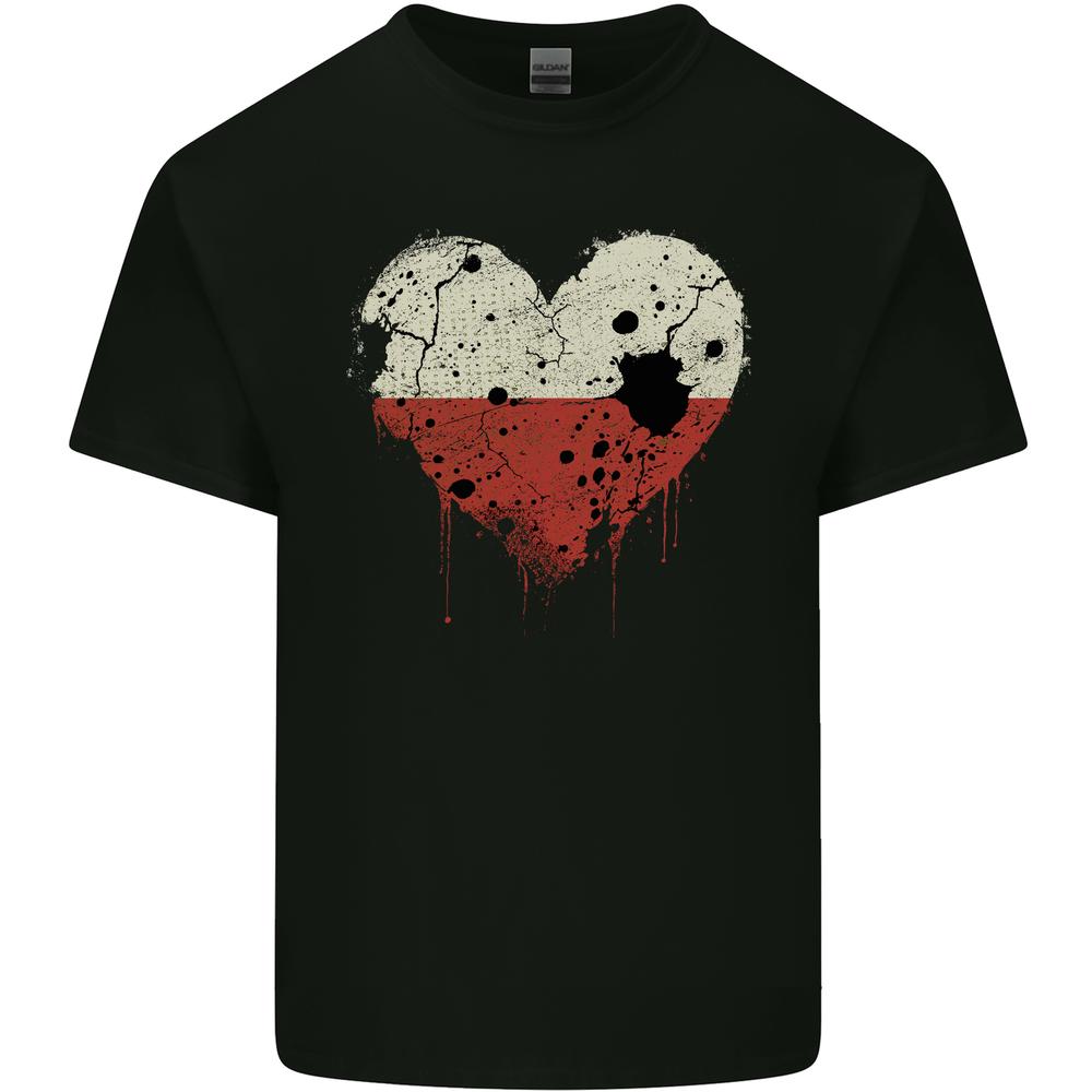 Love Poland Flag Polish Day Football Kids T-shirt Childrens XL