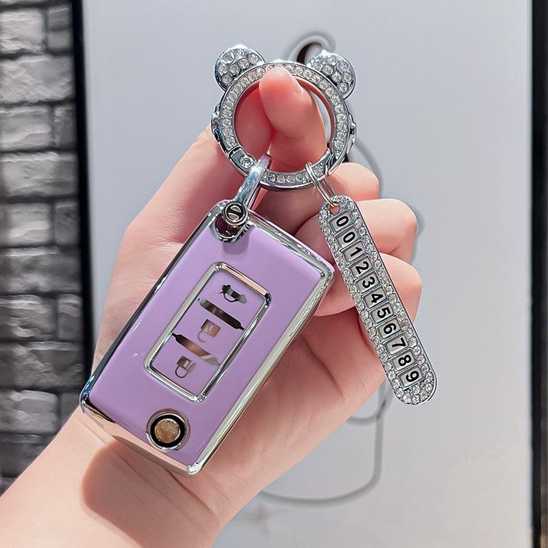 TPU Car Remote Key Case Cover Protect Shell Fob For Mitsubishi Eclipse Cross GK1W/2W/9W 2017 2018 2019 2020 ASX MIT11R Flip