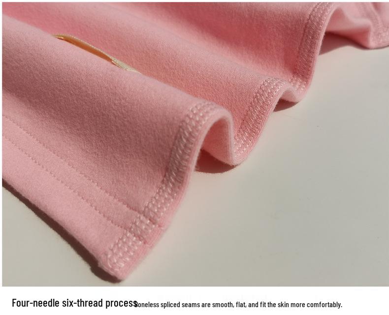 Unisex Baby Cotton Thermal Set: Cozy Brushed High-Neck Top & Trousers for Autumn/Winter