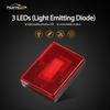 4 Pcs(2Amber 2Red) Square LED Trailer Clearance Side Marker Light with Reflector