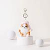 Cartoon Plush Cat Charm Keychains Sweet Cute Pendant Car Keyring Backpack Decoration Fashion Jewelry for Women Girls