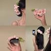 1PC Ladies Chinese Flower Hairpin - Traditional Asian Hairpin with Flower Comb, Suitable for Disc Hair, Bun, Bridal Guest Hairstyles