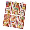 6pcs Blessing New Year Money Envelopes Chinese Style Red Packet Lucky Red Pockets  Spring Festival