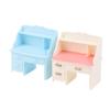 1Set 1:12 Dollhouse Miniature Writing Desk Chair Study Table Furniture Model Study Room Decor Toy Doll House Accessories