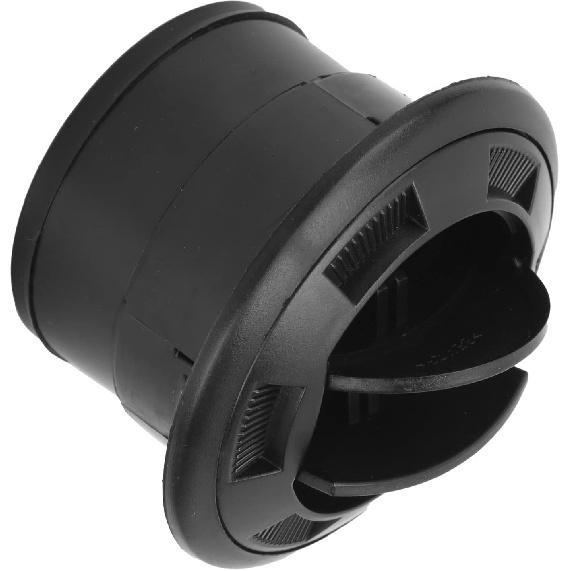 Aramox Air Vent Ventilation Outlet, 75mm Dashboard Air Conditioning Deflector Outlet Black Round Vent Universal for Bus RV