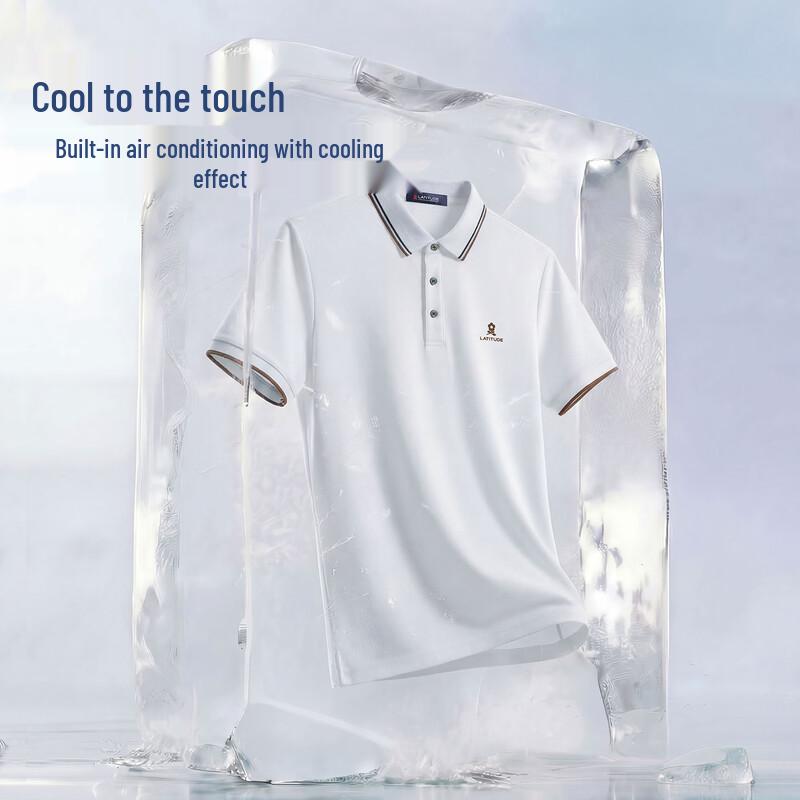 MONTAGUT Men's Silk Cotton Blend Polo Shirt