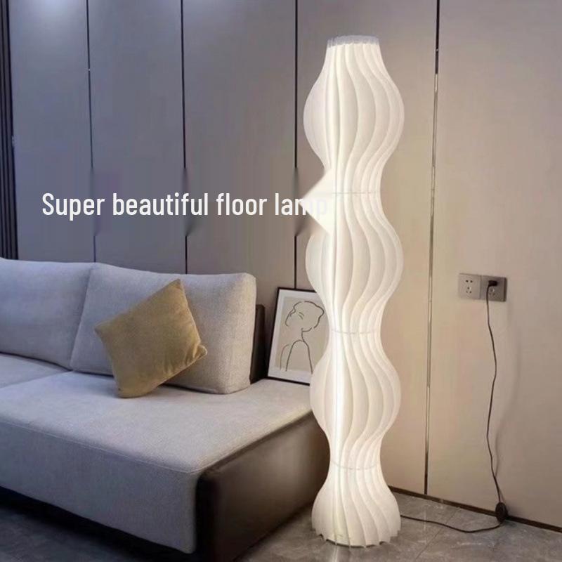 Nordic Designer Floor Lamp: Atmosphere Light with Art-Inspired Grass Skirt for Bedroom or Living Room.