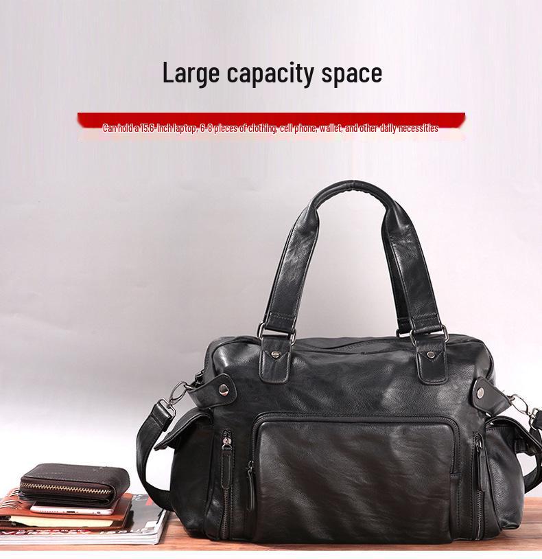 2023 Men's Leather Crossbody Shoulder Bag - Business & Casual Travel Handbag