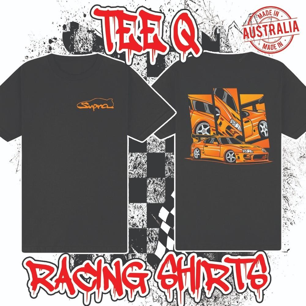 Toyota Supra MK4 ~ Premium Black Gildan Cotton Tee Unisex T-Shirt L