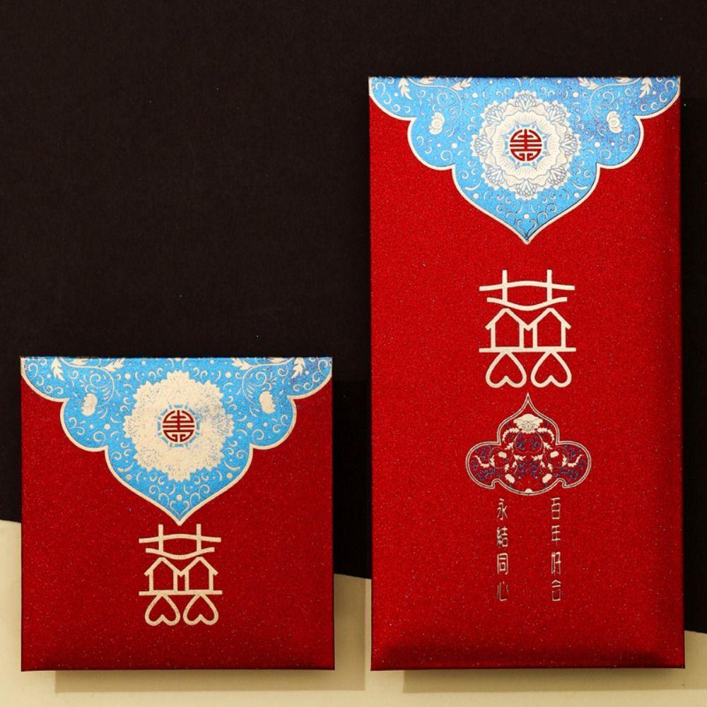New Year's Blessing Bag Red Envelope New Year Packet Money Bags 10pcs/set Red Pocket  DIY Packing