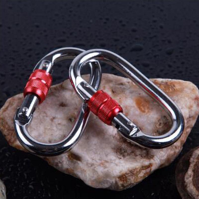 Universal Master Lock D-Ring Mousqueton Porte-clés Clip Escalade Sécurité